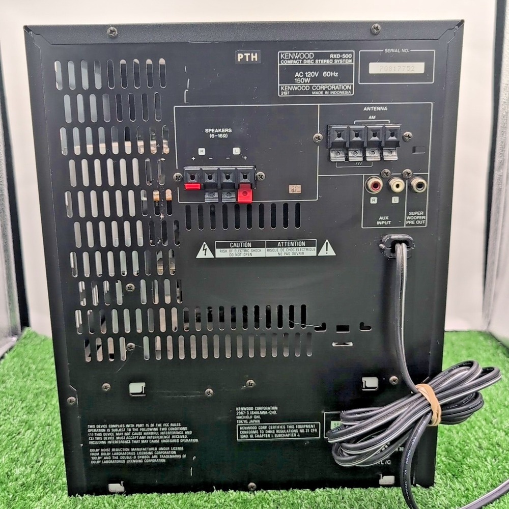 Kenwood RXD-750 Mini Hi-Fi Compact Disc CD Stereo System with Remote Tested VTG - Picture 5 of 8